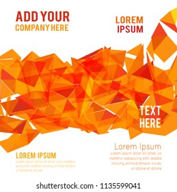Futuristic Design, background with triangle - brochure design or flyer