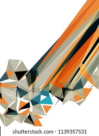 Futuristic Design, background with triangle - brochure design or flyer