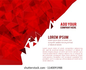 Futuristic Design, background with triangle - brochure design or flyer
