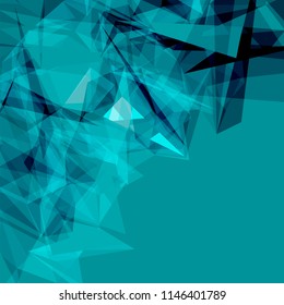 Futuristic Design, background with triangle - brochure design or flyer