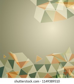 Futuristic Design, background with triangle - brochure design or flyer