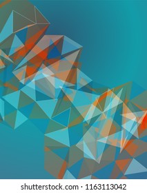 Futuristic Design, background with triangle - brochure design or flyer
