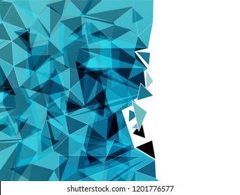 Futuristic Design, background with triangle - brochure design or flyer