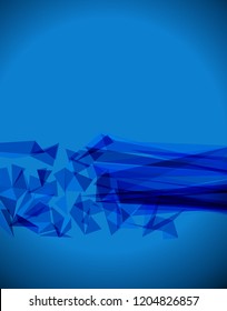 Futuristic Design, background with triangle - brochure design or flyer