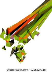Futuristic Design, background with triangle - brochure design or flyer