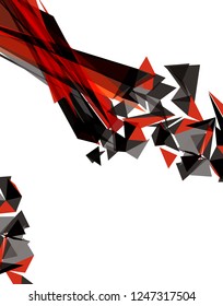 Futuristic Design, background with triangle - brochure design or flyer
