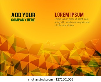 Futuristic Design, background with triangle - brochure design or flyer