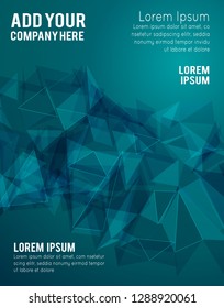 Futuristic Design, background with triangle - brochure design or flyer