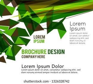Futuristic Design, background with triangle - brochure design or flyer