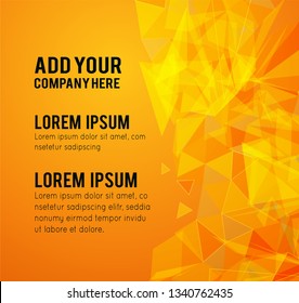 Futuristic Design, background with triangle - brochure design or flyer