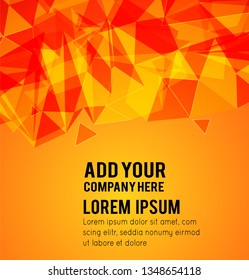 Futuristic Design, background with triangle - brochure design or flyer