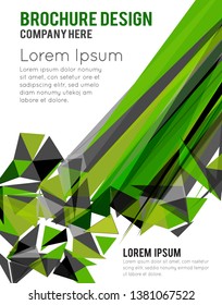 Futuristic Design, background with triangle - brochure design or flyer