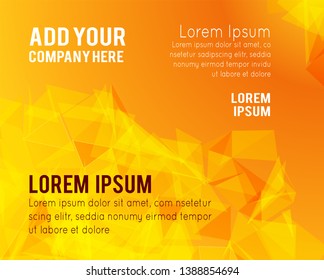 Futuristic Design, background with triangle - brochure design or flyer