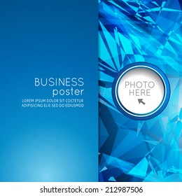 Futuristic Design, background with triangle - brochure design or flyer