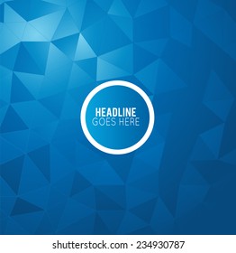Futuristic Design, background with triangle - brochure design or flyer