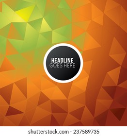 Futuristic Design, background with triangle - brochure design or flyer