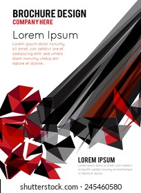 Futuristic Design, background with triangle - brochure design or flyer