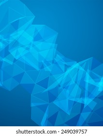 Futuristic Design, background with triangle - brochure design or flyer