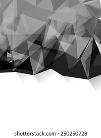 Futuristic Design, background with triangle - brochure design or flyer