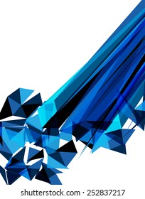 Futuristic Design, background with triangle - brochure design or flyer