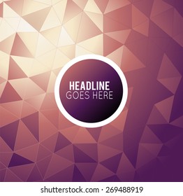 Futuristic Design, background with triangle - brochure design or flyer