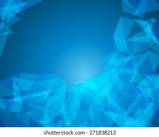 Futuristic Design, background with triangle - brochure design or flyer
