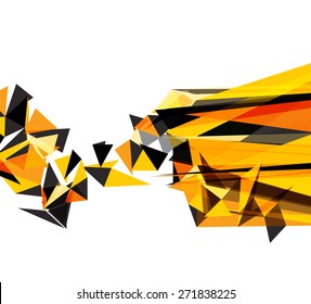 Futuristic Design, background with triangle - brochure design or flyer