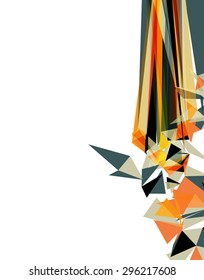 Futuristic Design, background with triangle - brochure design or flyer