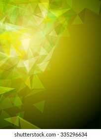 Futuristic Design, background with triangle - brochure design or flyer