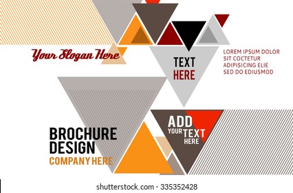 Futuristic Design, background with triangle - brochure design or flyer