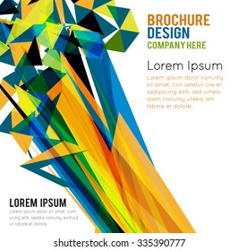 Futuristic Design, background with triangle - brochure design or flyer