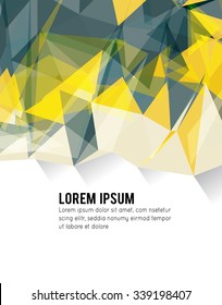 Futuristic Design, background with triangle - brochure design or flyer