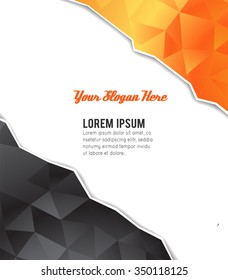 Futuristic Design, background with triangle - brochure design or flyer