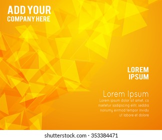 Futuristic Design, background with triangle - brochure design or flyer