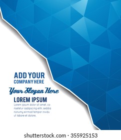 Futuristic Design, background with triangle - brochure design or flyer