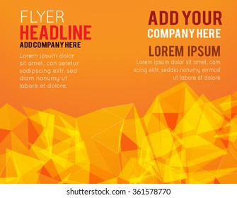Futuristic Design, background with triangle - brochure design or flyer