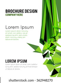 Futuristic Design, background with triangle - brochure design or flyer