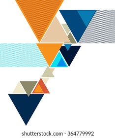 Futuristic Design, background with triangle - brochure design or flyer