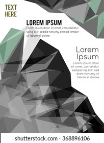 Futuristic Design, background with triangle - brochure design or flyer