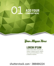 Futuristic Design, background with triangle - brochure design or flyer