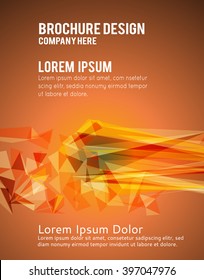 Futuristic Design, background with triangle - brochure design or flyer