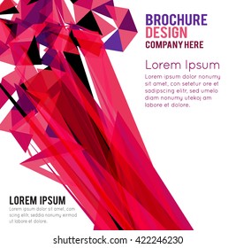 Futuristic Design, background with triangle - brochure design or flyer