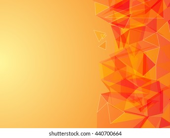Futuristic Design, background with triangle - brochure design or flyer