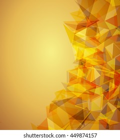 Futuristic Design, background with triangle - brochure design or flyer