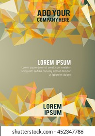 Futuristic Design, background with triangle - brochure design or flyer
