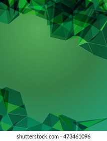 Futuristic Design, background with triangle - brochure design or flyer