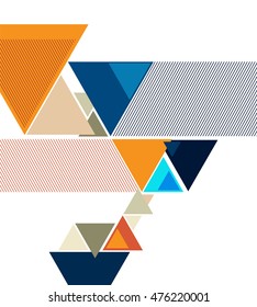 Futuristic Design, background with triangle - brochure design or flyer