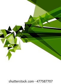 Futuristic Design, background with triangle - brochure design or flyer