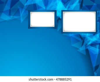 Futuristic Design, background with triangle - brochure design or flyer