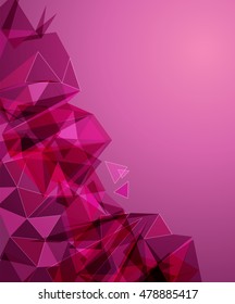 Futuristic Design, background with triangle - brochure design or flyer